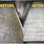 before and after stairs cleaning